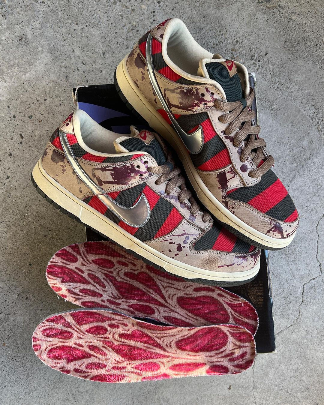 Nike SB Dunk Low Pro ‘Freddy Krueger’ photo review