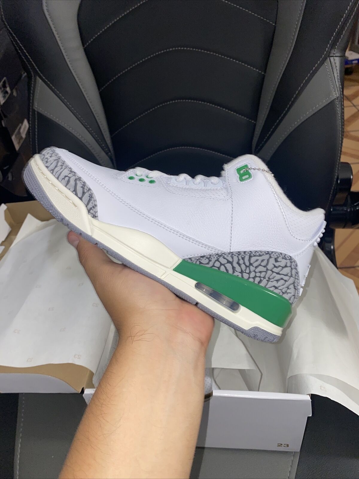 Air Jordan 3 Retro ‘Lucky Green’ photo review