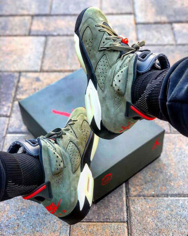 Air Jordan 6 Retro x Travis Scott ‘Olive’ photo review