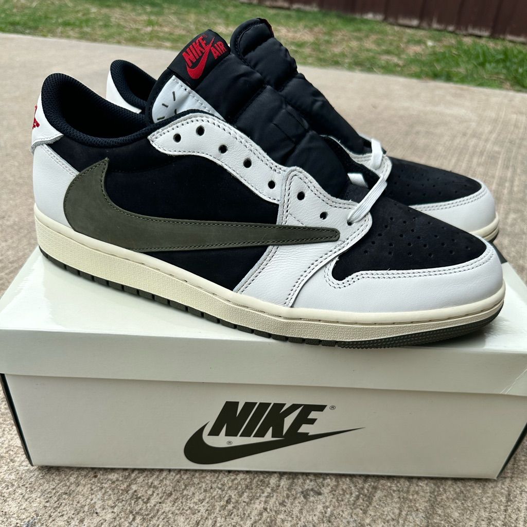 Air Jordan 1 Retro Low OG SP x Travis Scott ‘Olive’ photo review