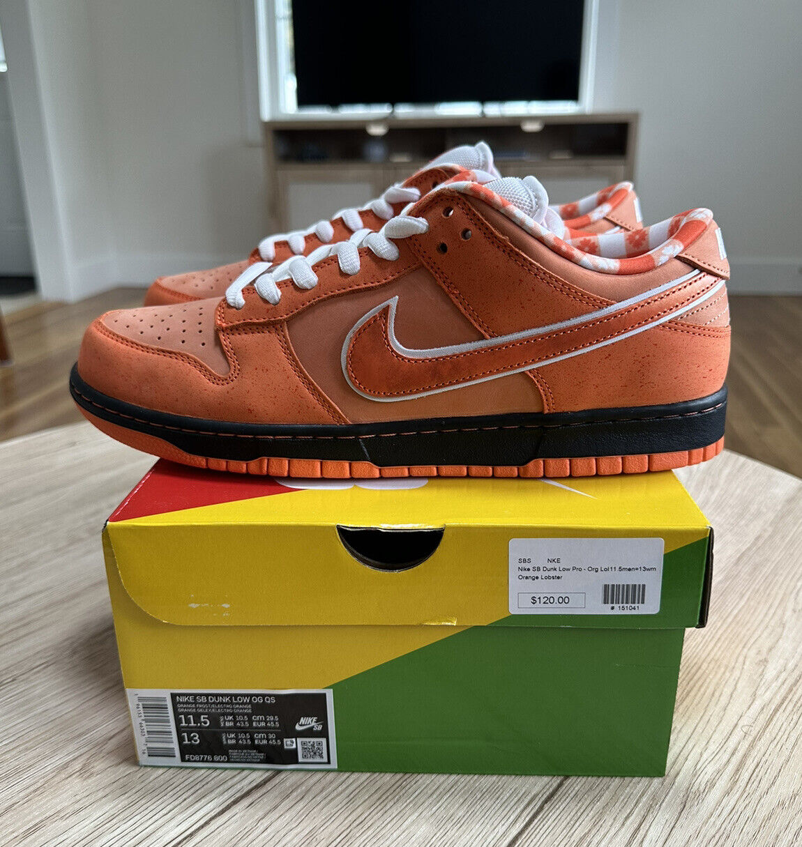  SB Dunk Low ‘Concepts Orange Lobster’ photo review