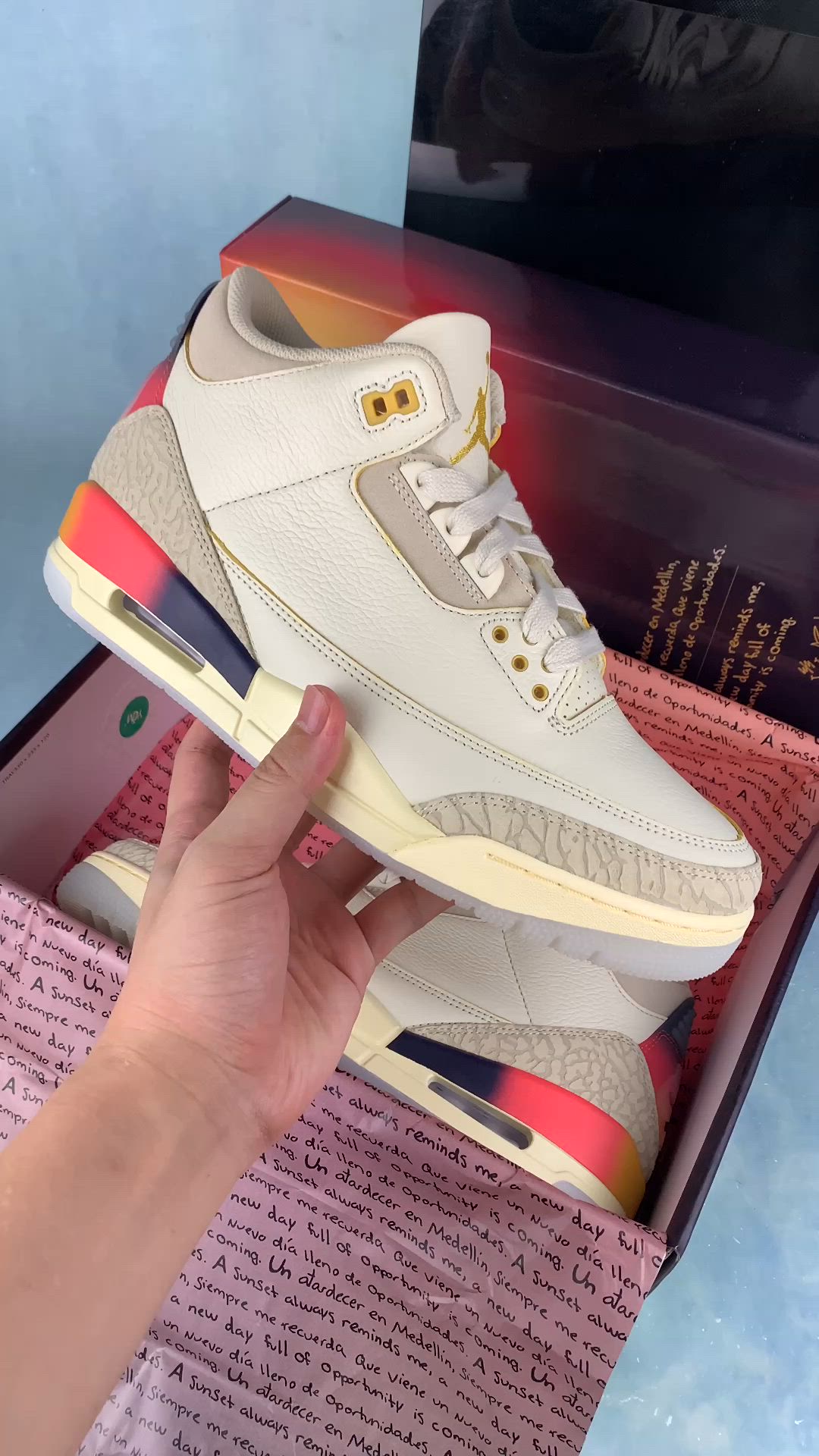 Air Jordan 3 Retro SP x J Balvin ‘Medelln Sunset’ photo review