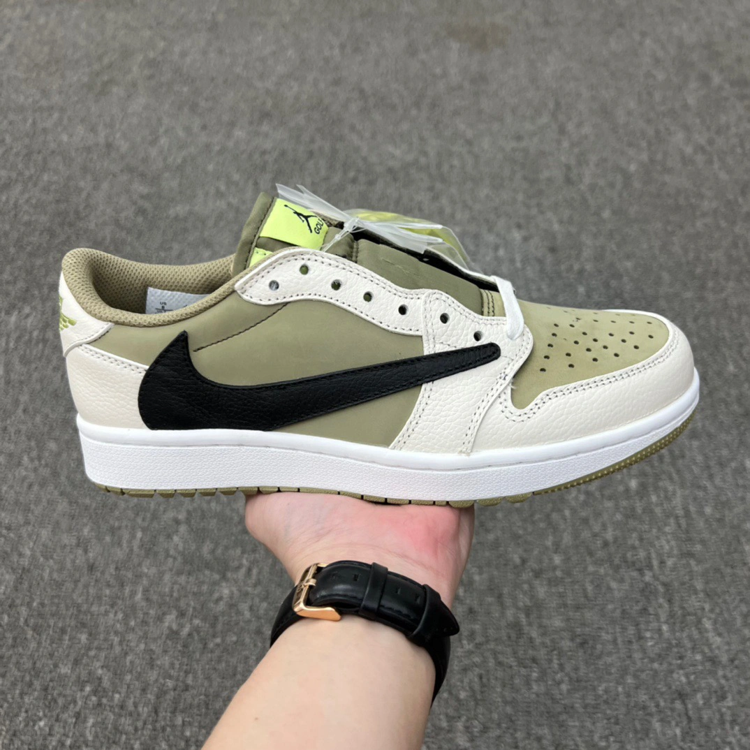 Air Jordan 1 Low Golf x Travis Scott ‘Neutral Olive’ photo review
